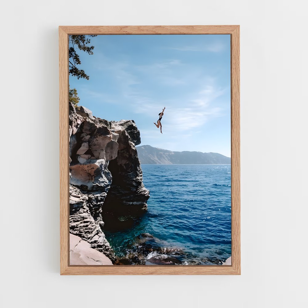 Poster Plongée Vertigineuse – affiche Plongeon de falaise (vue 4)